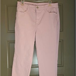 Talbots Sz 10High waist jegging crop pink